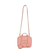 Pre-owned Chanel Medium CC Filigree Vanity Case Pink Caviar Brushed Gold Hardware - Thumbnail View 7