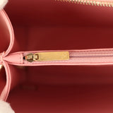 Pre-owned Chanel Medium CC Filigree Vanity Case Pink Caviar Brushed Gold Hardware - Thumbnail View 10