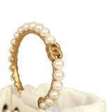 Pre-owned Chanel Mini Pearl Top Handle Bucket Bag White Calfskin Antique Gold Hardware - Thumbnail View 7