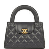 Pre-owned Chanel Small Kelly Shopper Grey Shiny Aged Calfskin Brushed Gold Hardware - Thumbnail View 1