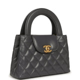 Pre-owned Chanel Small Kelly Shopper Grey Shiny Aged Calfskin Brushed Gold Hardware - Thumbnail View 2