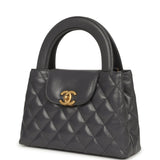 Pre-owned Chanel Small Kelly Shopper Grey Shiny Aged Calfskin Brushed Gold Hardware - Thumbnail View 5