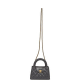 Pre-owned Chanel Small Kelly Shopper Grey Shiny Aged Calfskin Brushed Gold Hardware - Thumbnail View 7