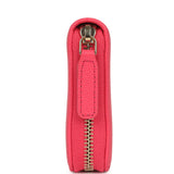Chanel CC Zipped Wallet Fuchsia Shiny Caviar Light Gold Hardware - Thumbnail View 4