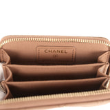 Chanel Classic Zipped Coin Purse Wallet Brown Shiny Caviar Light Gold Hardware - Thumbnail View 8