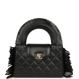 Chanel Small Fringe Kelly Black Lambskin Gold Hardware - Thumbnail View 1
