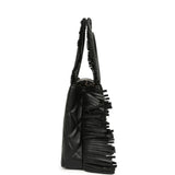 Chanel Small Fringe Kelly Black Lambskin Gold Hardware - Thumbnail View 3