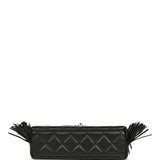 Chanel Small Fringe Kelly Black Lambskin Gold Hardware - Thumbnail View 6