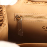 Chanel Small Fringe Kelly Dark Beige Raffia Wood and Light Gold Hardware - Thumbnail View 10