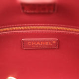 Chanel Small Cerf Shopping Bag Burgundy Croc Embossed Calfskin Gold Hardware - Thumbnail View 8