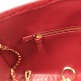 Chanel Small Cerf Shopping Bag Burgundy Croc Embossed Calfskin Gold Hardware - Thumbnail View 9