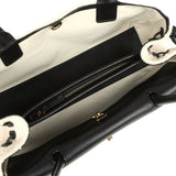 Chanel Small "Urban Essential" East West Shopping Tote Black Calfskin and White Tweed Boucle Gold Hardware - Thumbnail View 7