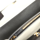 Chanel Small "Urban Essential" East West Shopping Tote Black Calfskin and White Tweed Boucle Gold Hardware - Thumbnail View 9
