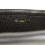 Chanel Small "Urban Essential" East West Shopping Tote Black Calfskin and White Tweed Boucle Gold Hardware - Thumbnail View 10