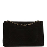 Chanel Maxi "Souplissimo" Large Flap Bag Black Suede Gold Hardware - Thumbnail View 4
