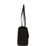 Chanel Maxi "Souplissimo" Small Flap Bag Black Grained Calfskin Silver Hardware - Thumbnail View 3