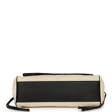 Chanel Small "Urban Essential" East West Shopping Tote Black Calfskin and White Tweed Boucle Gold Hardware - Thumbnail View 7