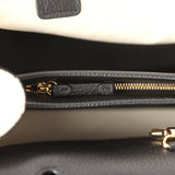 Chanel Small "Urban Essential" East West Shopping Tote Black Calfskin and White Tweed Boucle Gold Hardware - Thumbnail View 9
