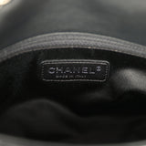 Pre-owned Chanel Medium Striped Reissue Flap Bag Black, Silver Sequin and Patent Silver Hardware - Thumbnail View 9