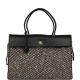 Chanel XXL "Urban Essential" Shopping Tote Black Calfskin and Multi Tweed Gold Hardware - Thumbnail View 1