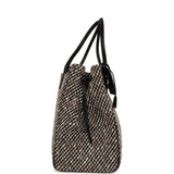 Chanel XXL "Urban Essential" Shopping Tote Black Calfskin and Multi Tweed Gold Hardware - Thumbnail View 3