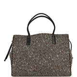 Chanel XXL "Urban Essential" Shopping Tote Black Calfskin and Multi Tweed Gold Hardware - Thumbnail View 4