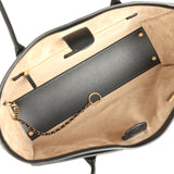 Chanel Small Cerf Shopping Bag Black Calfskin Gold Hardware - Thumbnail View 7