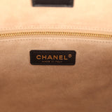Chanel Small Cerf Shopping Bag Black Calfskin Gold Hardware - Thumbnail View 8