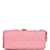 Chanel Mini 25 Hobo Bag Pink Caviar Antique Gold Hardware - Thumbnail View 6
