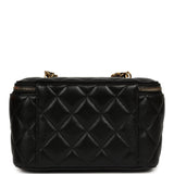 Chanel Small Pearl Crush Vanity Case Black Lambskin Brushed Gold Hardware - Thumbnail View 4