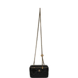 Chanel Small Pearl Crush Vanity Case Black Lambskin Brushed Gold Hardware - Thumbnail View 7