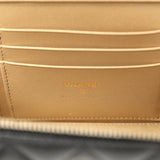 Chanel Small Pearl Crush Vanity Case Black Lambskin Brushed Gold Hardware - Thumbnail View 11