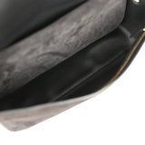 Chanel Maxi "Souplissimo" Small Flap Bag Black Suede Gold Hardware - Thumbnail View 9