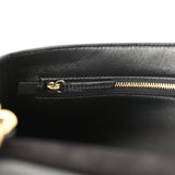 Chanel Maxi "Souplissimo" Small Flap Bag Black Suede Gold Hardware - Thumbnail View 10