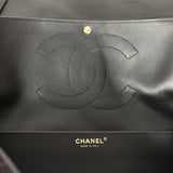 Chanel Maxi "Souplissimo" Small Flap Bag Black Suede Gold Hardware - Thumbnail View 11