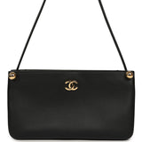 Chanel "Chic Studs" Clutch Bag Black Lambskin Gold Hardware - Thumbnail View 1