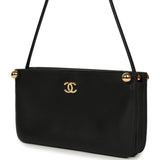 Chanel "Chic Studs" Clutch Bag Black Lambskin Gold Hardware - Thumbnail View 5