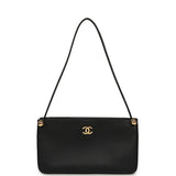 Chanel "Chic Studs" Clutch Bag Black Lambskin Gold Hardware - Thumbnail View 6