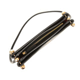 Chanel "Chic Studs" Clutch Bag Black Lambskin Gold Hardware - Thumbnail View 8