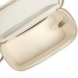 Chanel Small Vanity Case White Caviar Light Gold Hardware - Thumbnail View 8