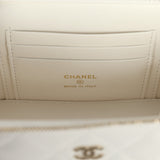 Chanel Small Vanity Case White Caviar Light Gold Hardware - Thumbnail View 9