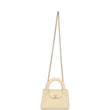 Chanel Small Kelly Shopper Light Beige Shiny Aged Calfskin Brushed Gold Hardware - Thumbnail View 7