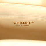 Chanel Small Kelly Shopper Light Beige Shiny Aged Calfskin Brushed Gold Hardware - Thumbnail View 9
