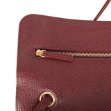 Chanel Maxi "Souplissimo" Small Flap Bag Burgundy Grained Calfskin Gold Hardware - Thumbnail View 7