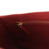 Chanel Maxi "Souplissimo" Small Flap Bag Burgundy Grained Calfskin Gold Hardware - Thumbnail View 9
