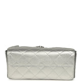 Chanel Mini 25 Hobo Bag Metallic Silver Caviar Silver Hardware - Thumbnail View 6