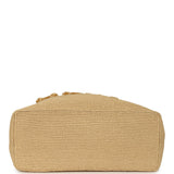 Chanel Coco Beach Maxi Shopping Tote Light Beige Raffia and Calfskin Gold Hardware - Thumbnail View 6