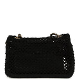 Chanel Small Coco Beach Macrame Flap Bag Black Mesh Gold Hardware - Thumbnail View 4