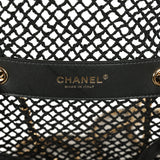 Chanel Small Coco Beach Macrame Flap Bag Black Mesh Gold Hardware - Thumbnail View 9