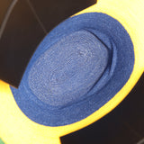Chanel Maxi Coco Beach Large Shopping Bag Green, Yellow, Blue Raffia and Black Calfskin - Thumbnail View 9